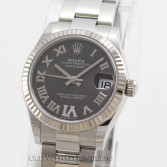 Rolex Datejust 31 Ref 278274 Steel Dark Grey Roman Diamond VI Rolex Datejust 31 Ref 278274 Steel Dark Grey Roman Diamond VI